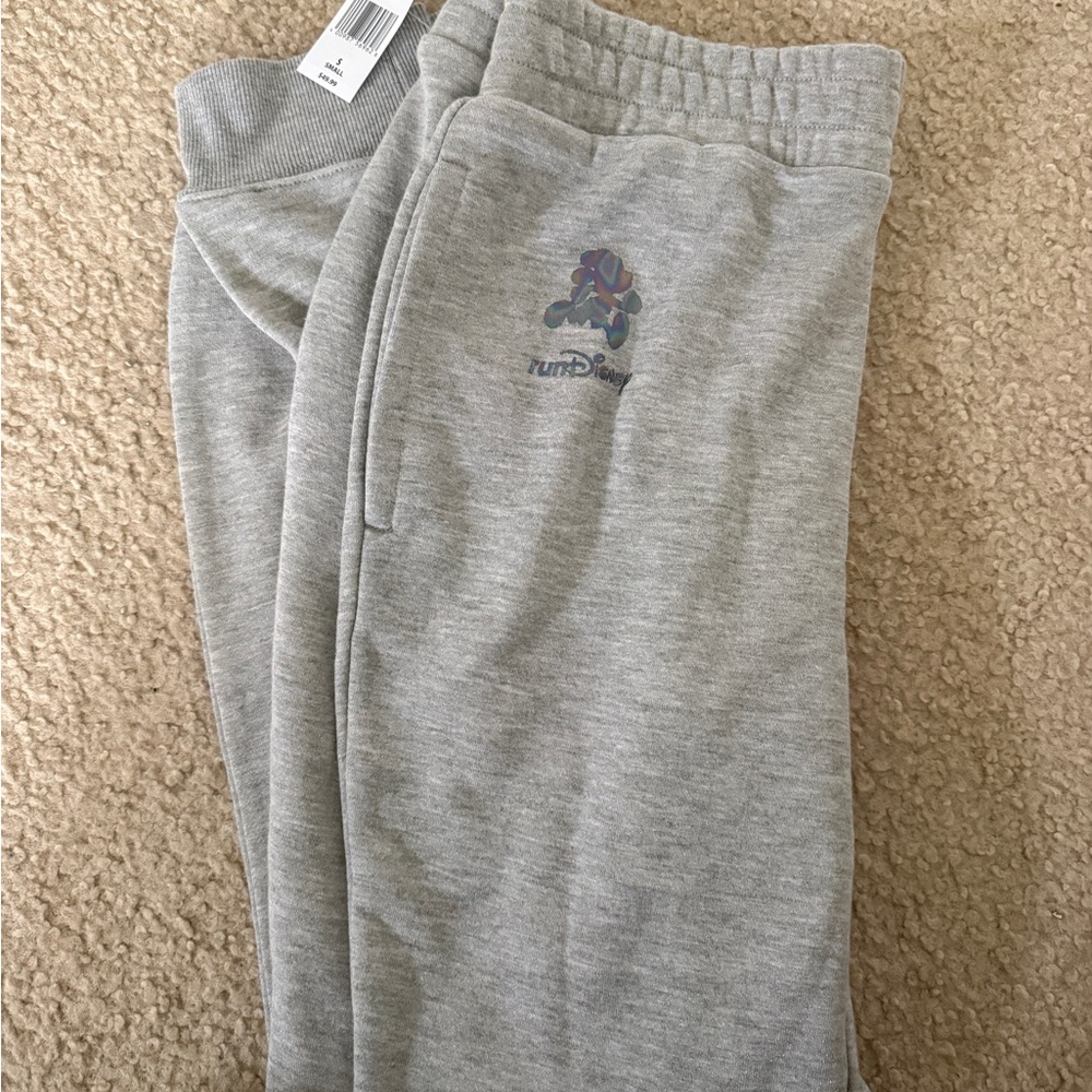 Disney Gray Track Pants with Character Print